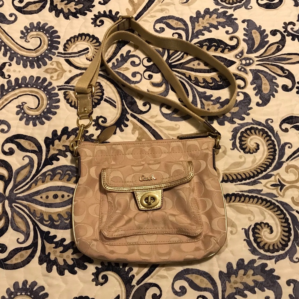 Pink Metallic Crossbody